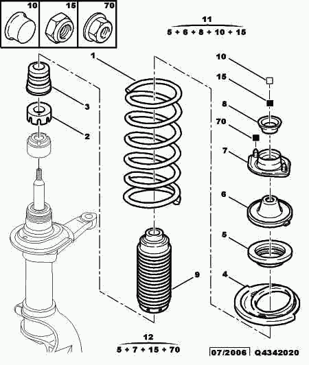 CITROËN 5033.35 - Butée élastique, suspension cwaw.fr