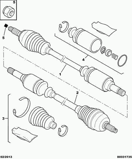 CITROËN 3273 56 - Arbre de transmission cwaw.fr