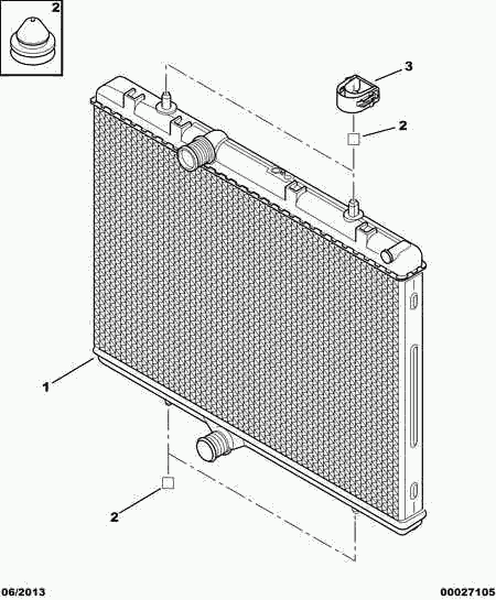 PEUGEOT 1330 F5 - Radiateur, refroidissement du moteur cwaw.fr