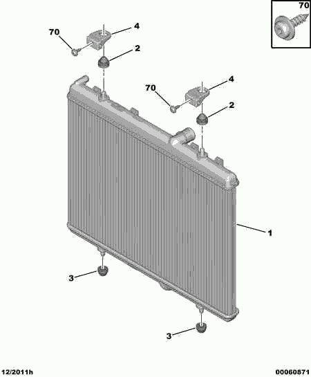 CITROËN 1330 S5 - Radiateur, refroidissement du moteur cwaw.fr