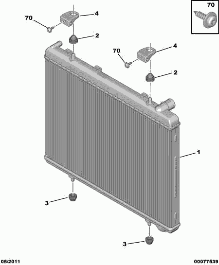 PEUGEOT 1330 W4 - Radiateur, refroidissement du moteur cwaw.fr