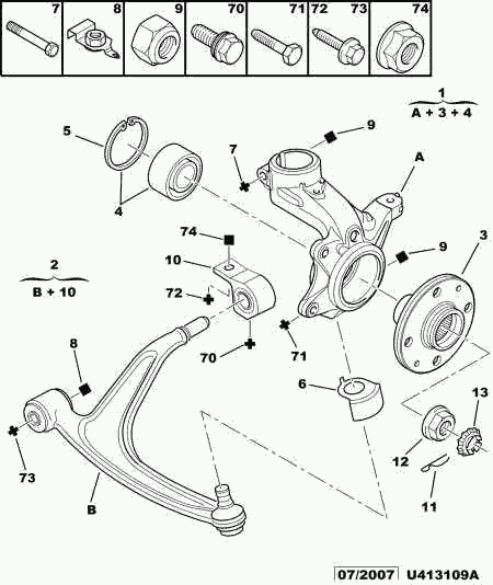 CITROËN 3520.V3 - Bras de liaison, suspension de roue cwaw.fr