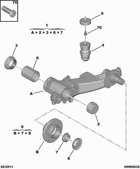 CITROËN 3748.88 - Kit de roulements de roue cwaw.fr