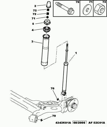 CITROËN 5210 35 - Coupelle de suspension cwaw.fr