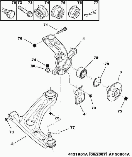 CITROËN 3520.Q2* - Bras de liaison, suspension de roue cwaw.fr