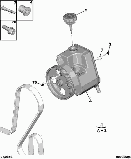 CITROËN/PEUGEOT 4007 Z6 - Pompe hydraulique, direction cwaw.fr