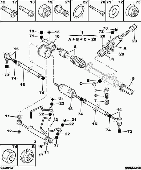 PEUGEOT 4059.10 - Douille, arbre de direction cwaw.fr