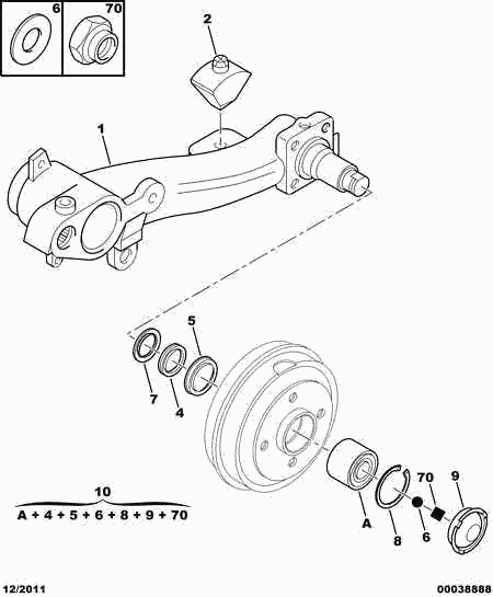 CITROËN/PEUGEOT 3748.39 - Kit de roulements de roue cwaw.fr