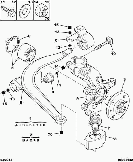 CITROËN/PEUGEOT 3350.16 - Kit de roulements de roue cwaw.fr