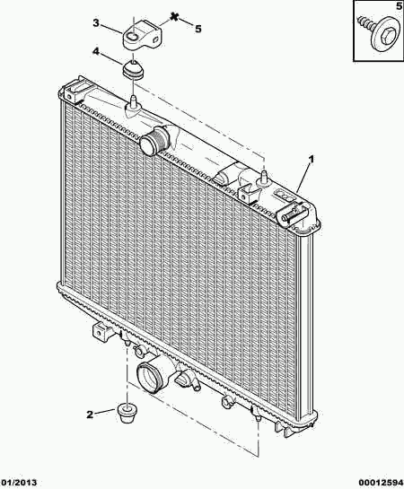 PEUGEOT 1330.63 - Radiateur, refroidissement du moteur cwaw.fr