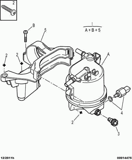 CITROËN 1901 73 - Filtre à carburant cwaw.fr