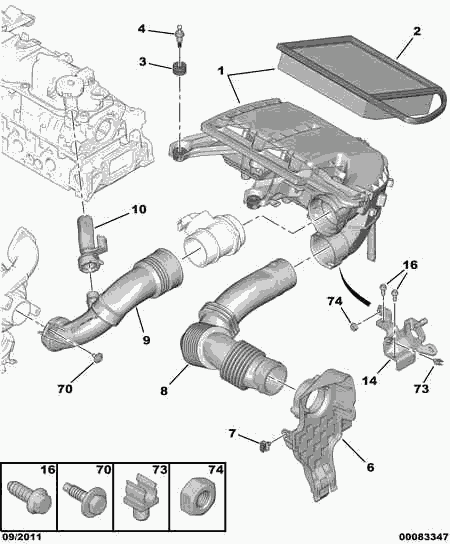 Piaggio 1420 V1 - Filtre à air cwaw.fr