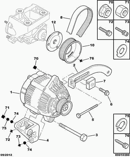 DS (CAPSA) 1280 65 - WATER PUMP BELT cwaw.fr