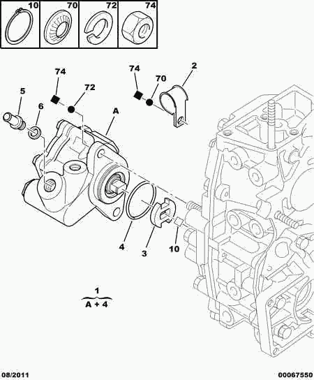 PEUGEOT 4007 Y8 - Pompe hydraulique, direction cwaw.fr