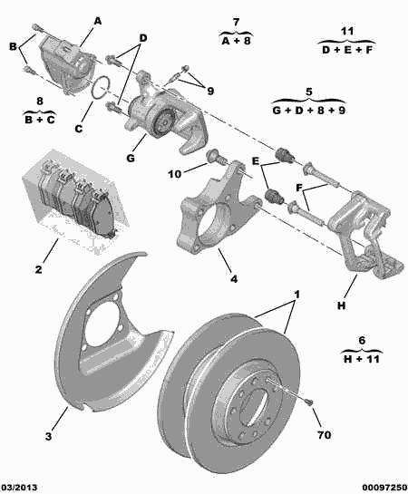 DS 16 090 009 80 - Kit de plaquettes de frein, frein à disque cwaw.fr