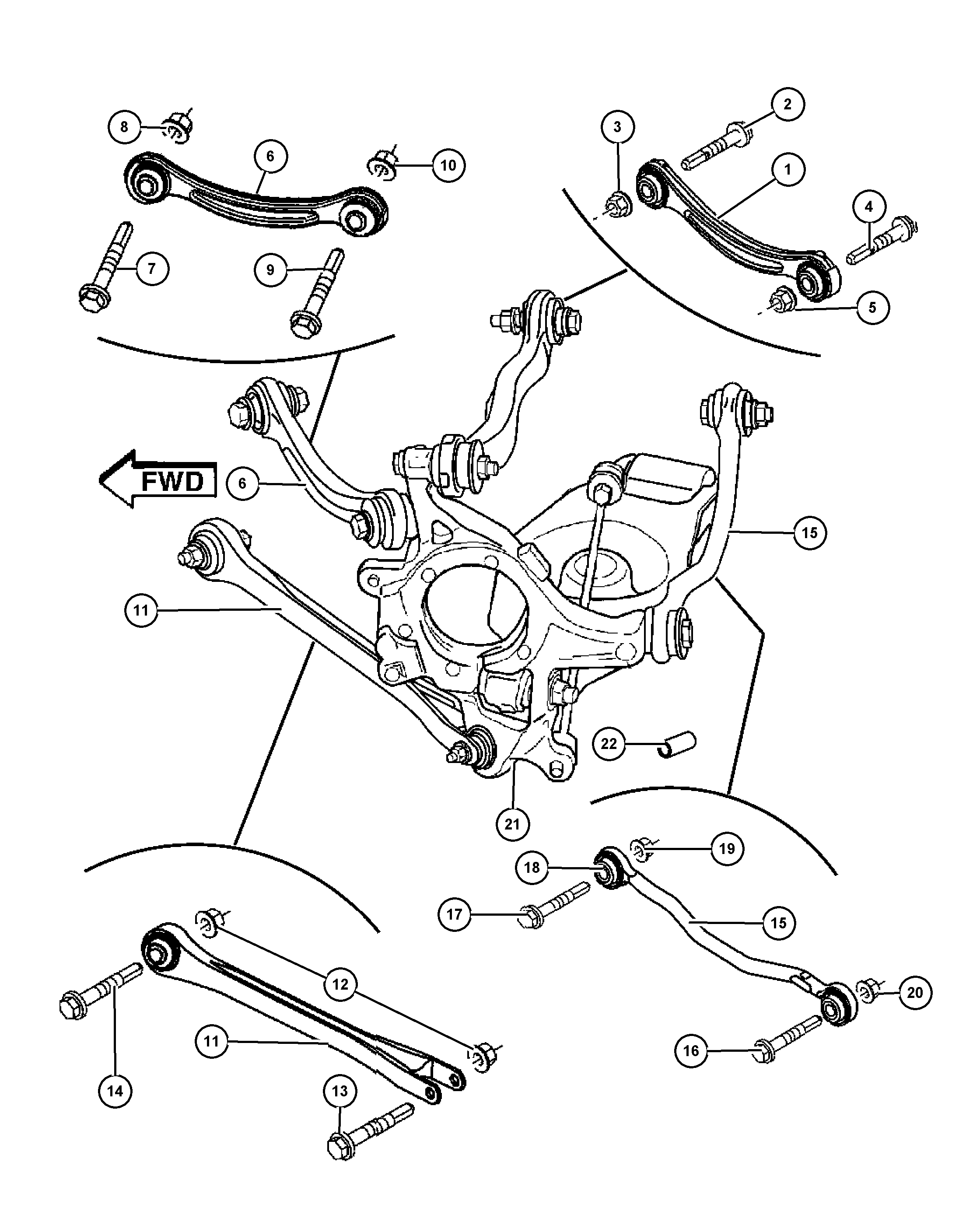 Chrysler 68051 638AB - Entretoise / tige, stabilisateur cwaw.fr