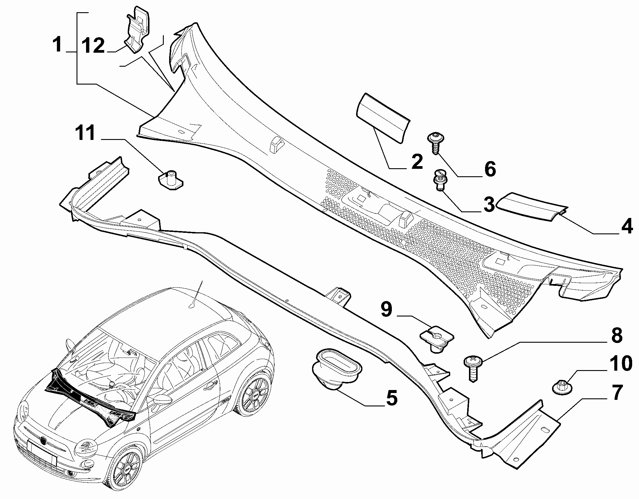 Lancia 51761163 - Clip, enjoliveur cwaw.fr