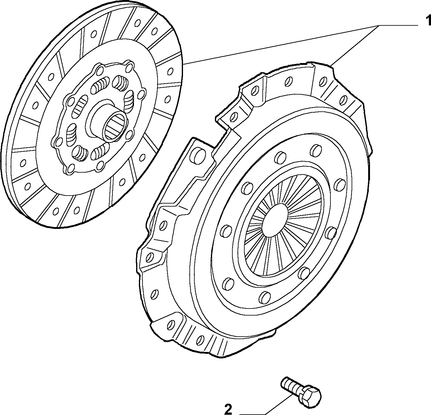 FIAT 55235327 - Kit d'embrayage cwaw.fr