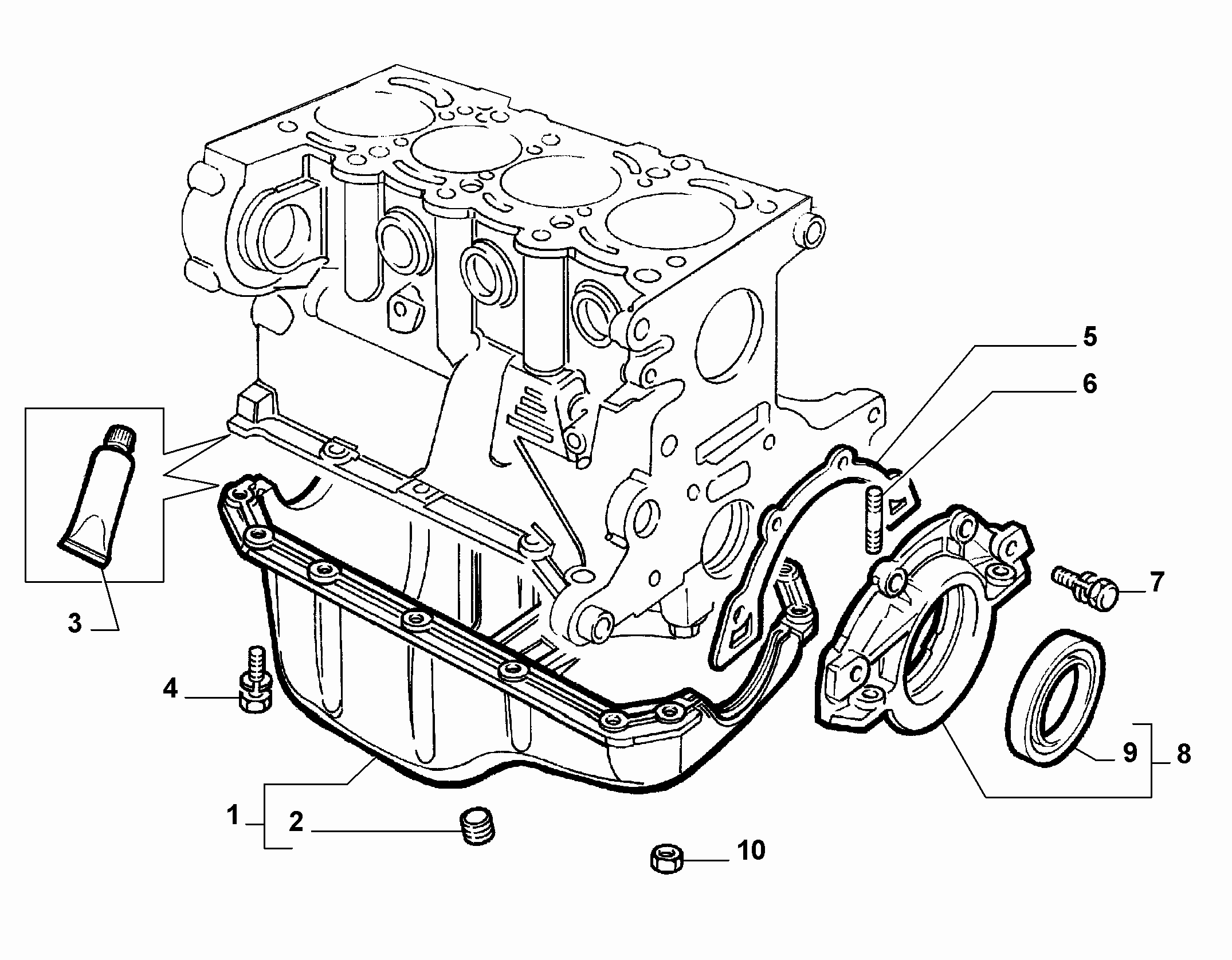 FIAT 71754491 - Bague d'étanchéité, vilebrequin cwaw.fr