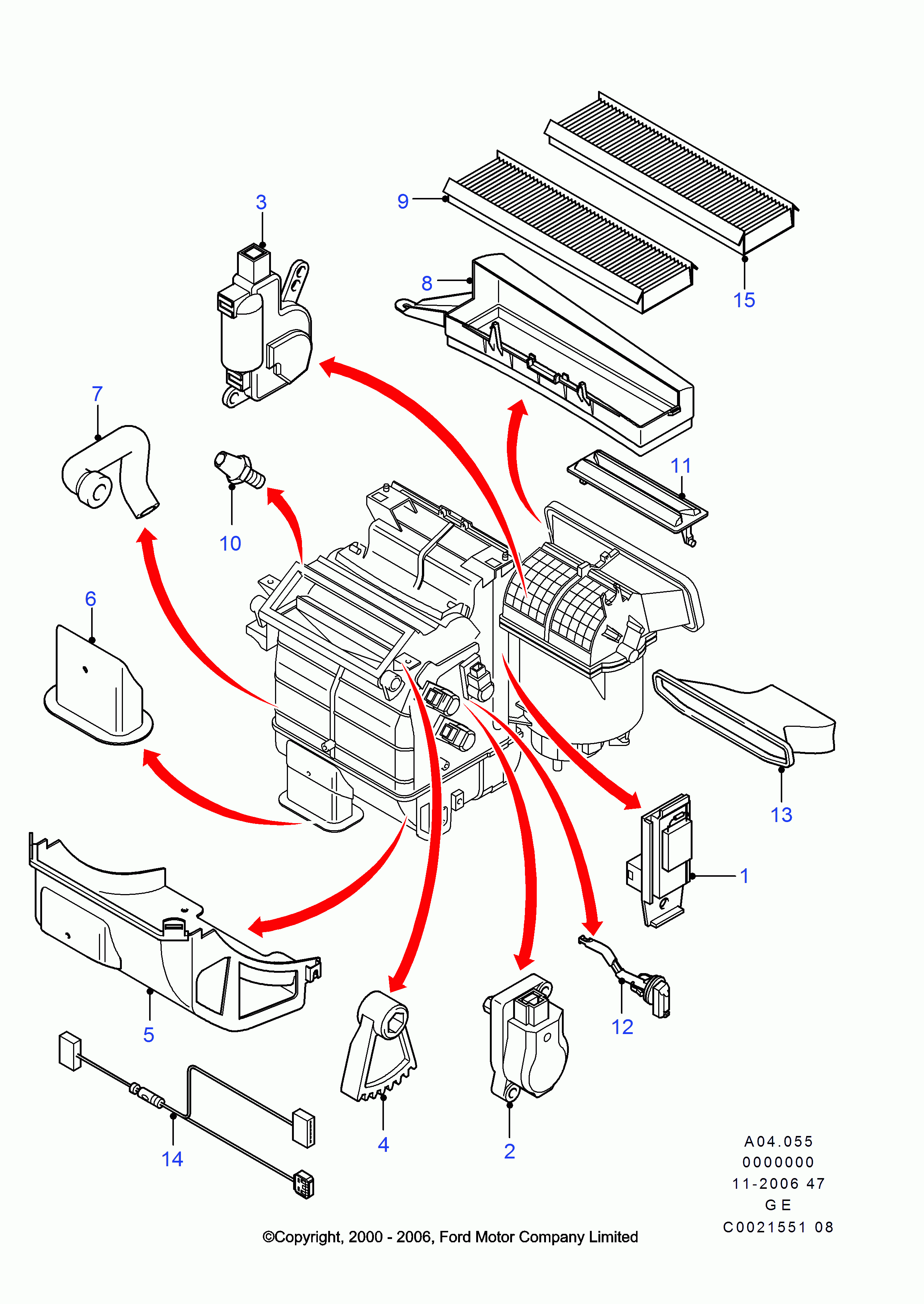 FORD 1585215 - Filtre, air de l'habitacle cwaw.fr