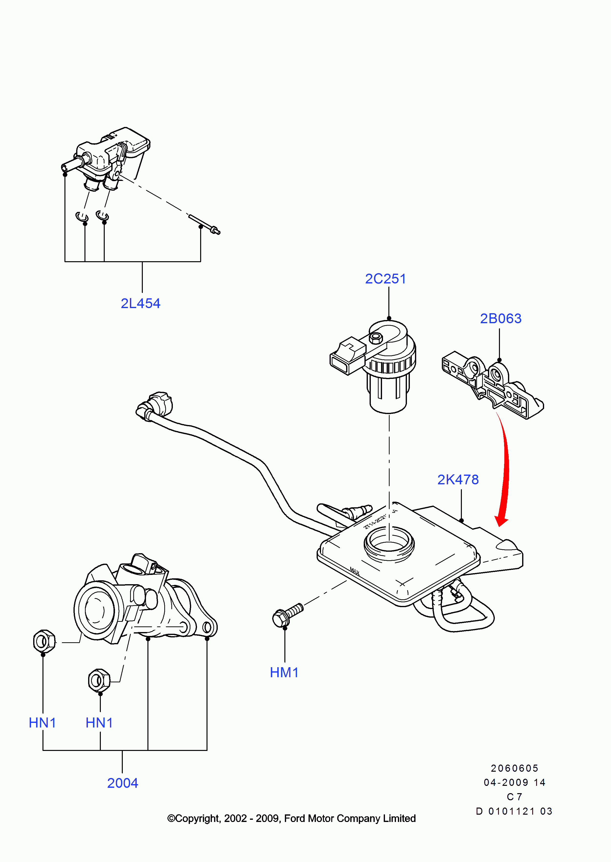 FORD 5040319 - Kit de plaquettes de frein, frein à disque cwaw.fr