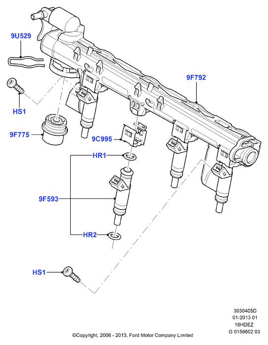 FORD 1429824 - Bague d'étanchéité, injecteur cwaw.fr