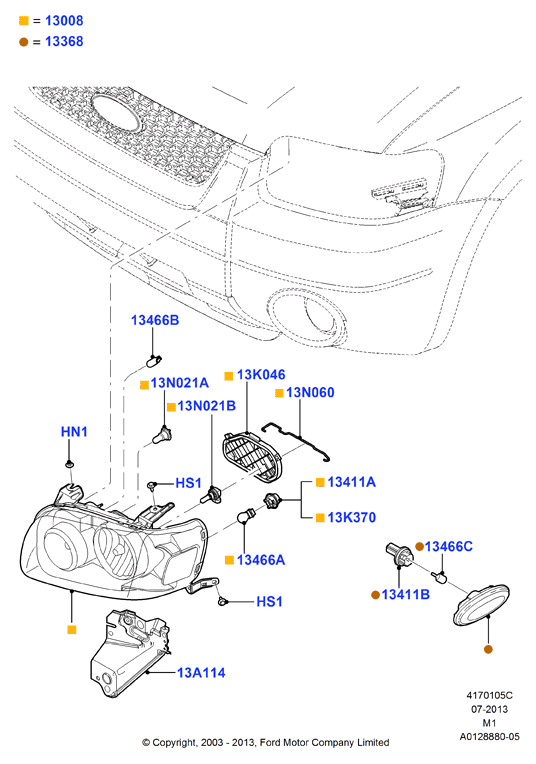 FORD 44 15 222 - Ampoule, projecteur principal cwaw.fr