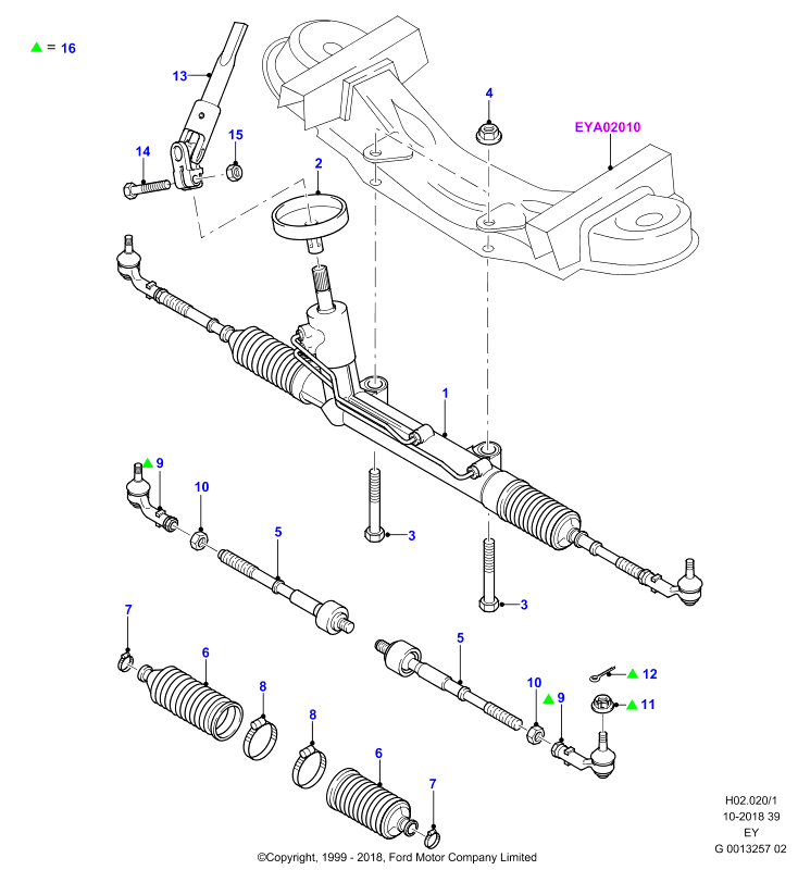 FORD 6203259 - Kit de réparation, rotule de direction, barre de connexion cwaw.fr