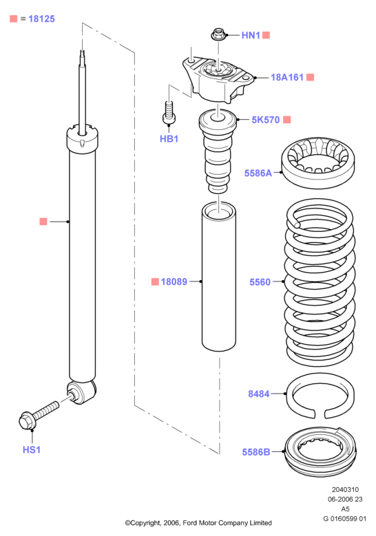 FORD 1458447 - Kit de protection contre la poussière, amortisseur cwaw.fr