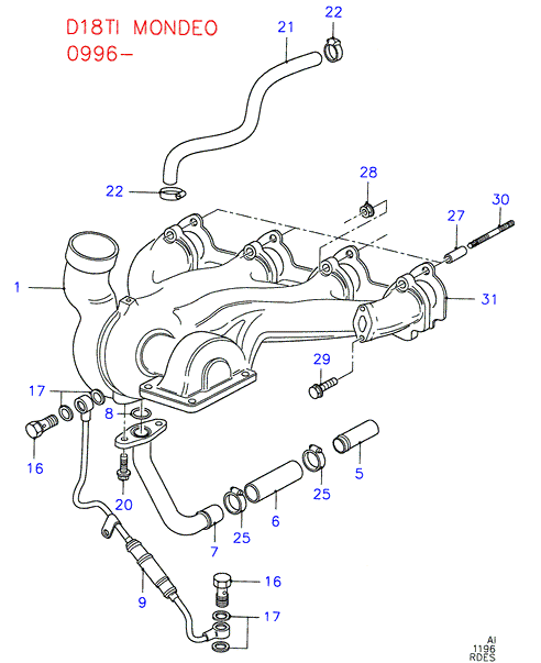 FORD 1040662 - Turbocompresseur, suralimentation cwaw.fr