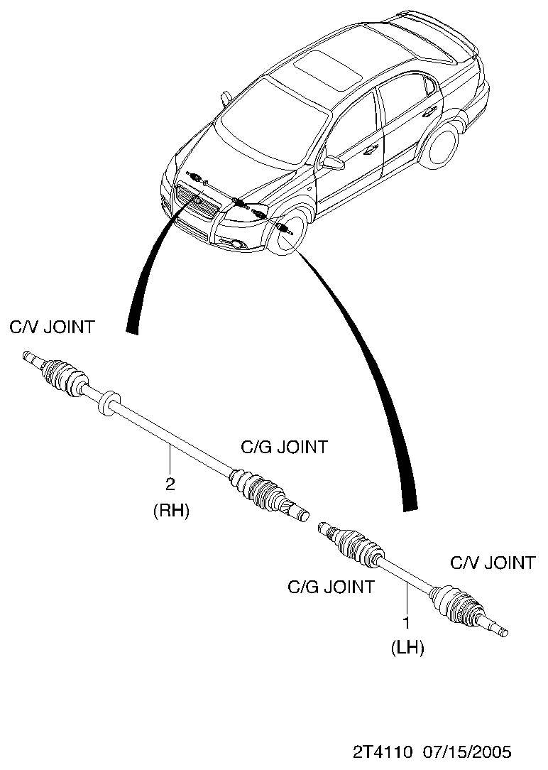 General Motors 96348791 - Jeu de joints, arbre de transmission cwaw.fr