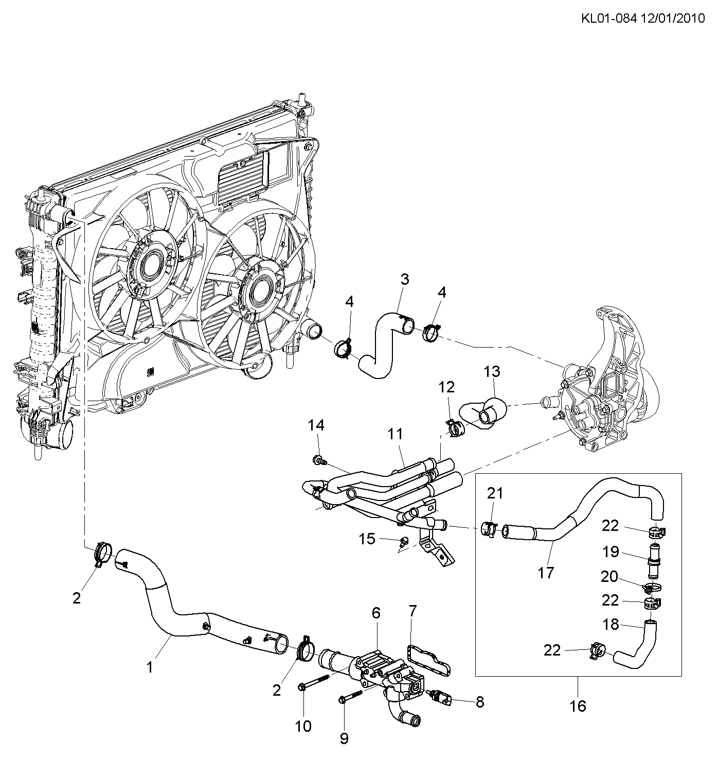 Chevrolet 96 868 950 - Sonde de température, liquide de refroidissement cwaw.fr