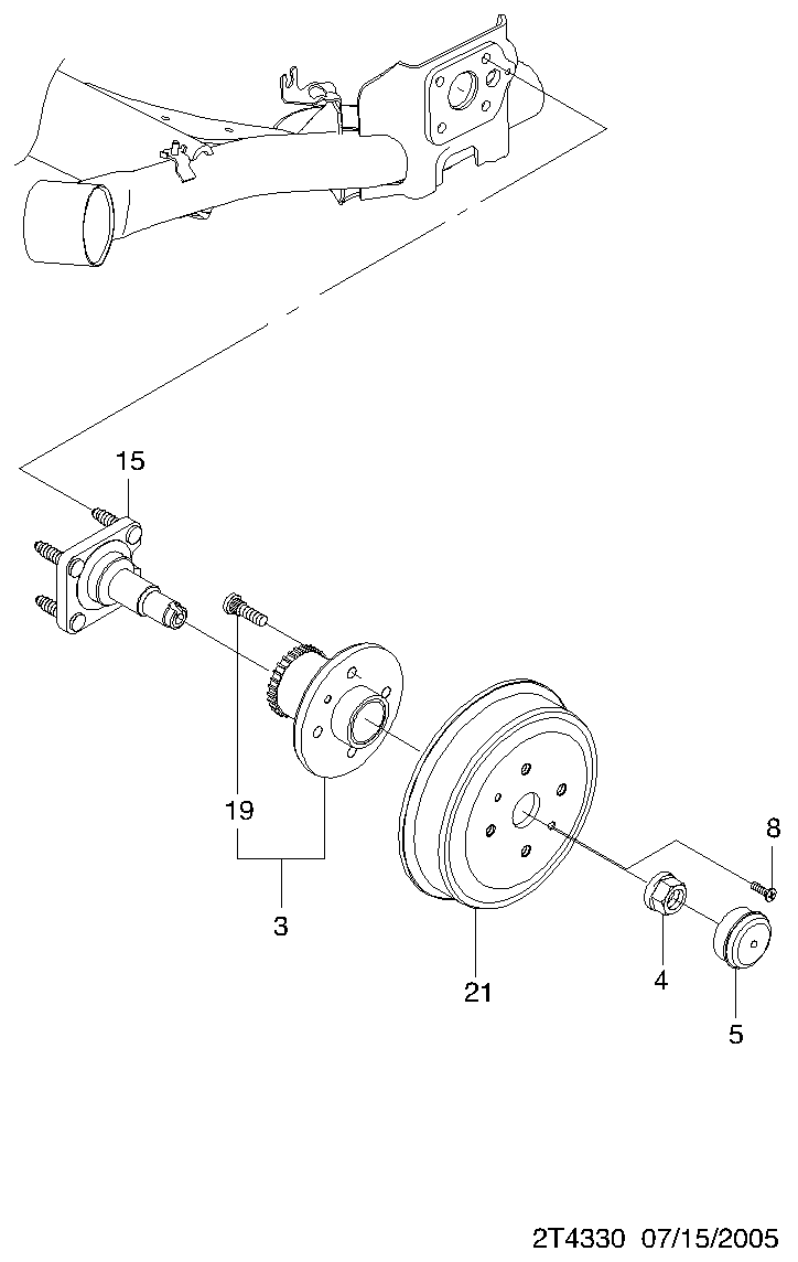 Chevrolet 96471774 - Kit de roulements de roue cwaw.fr