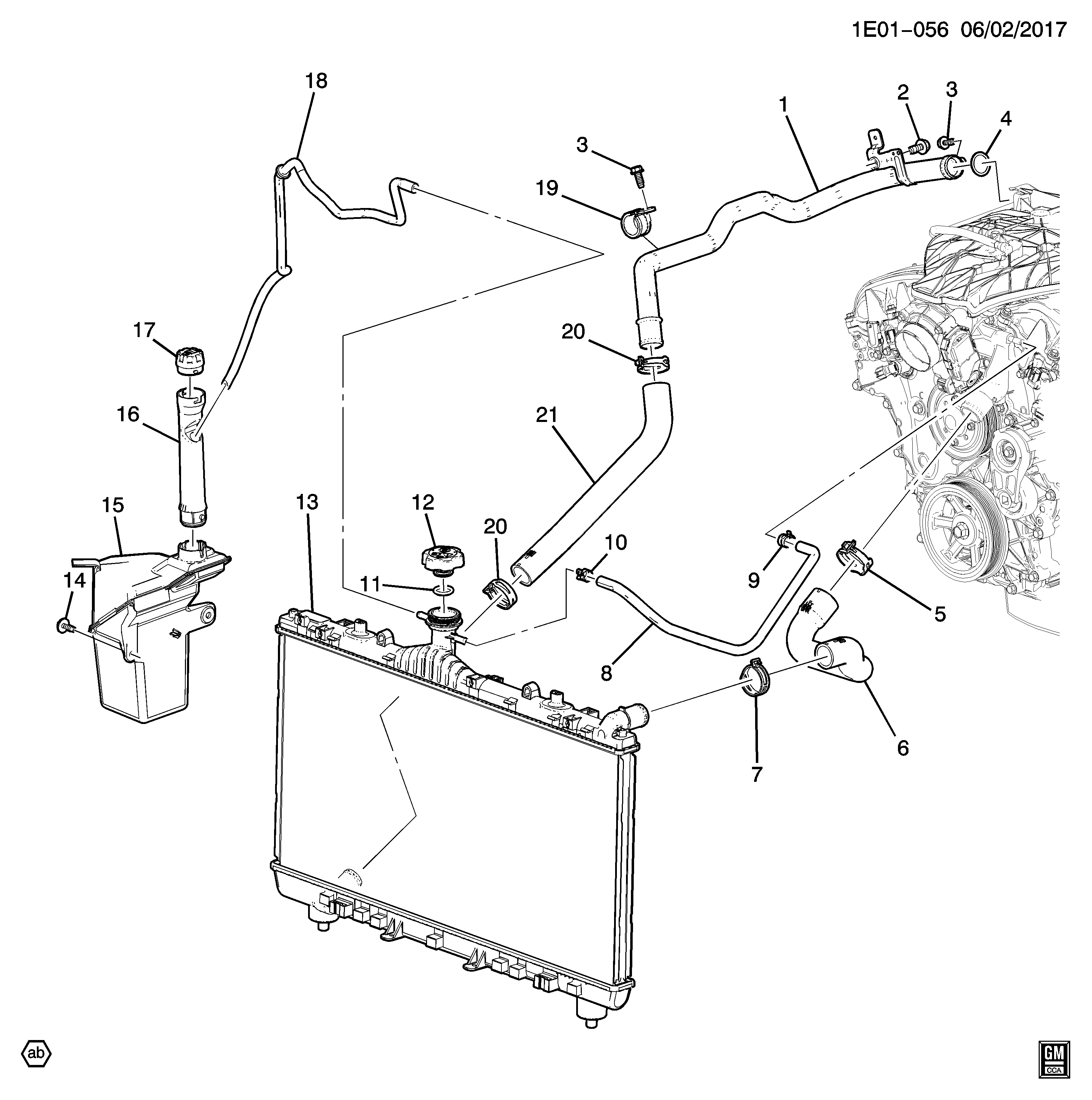 General Motors 13502509 - Bouchon, réservoir de liquide de refroidissement cwaw.fr