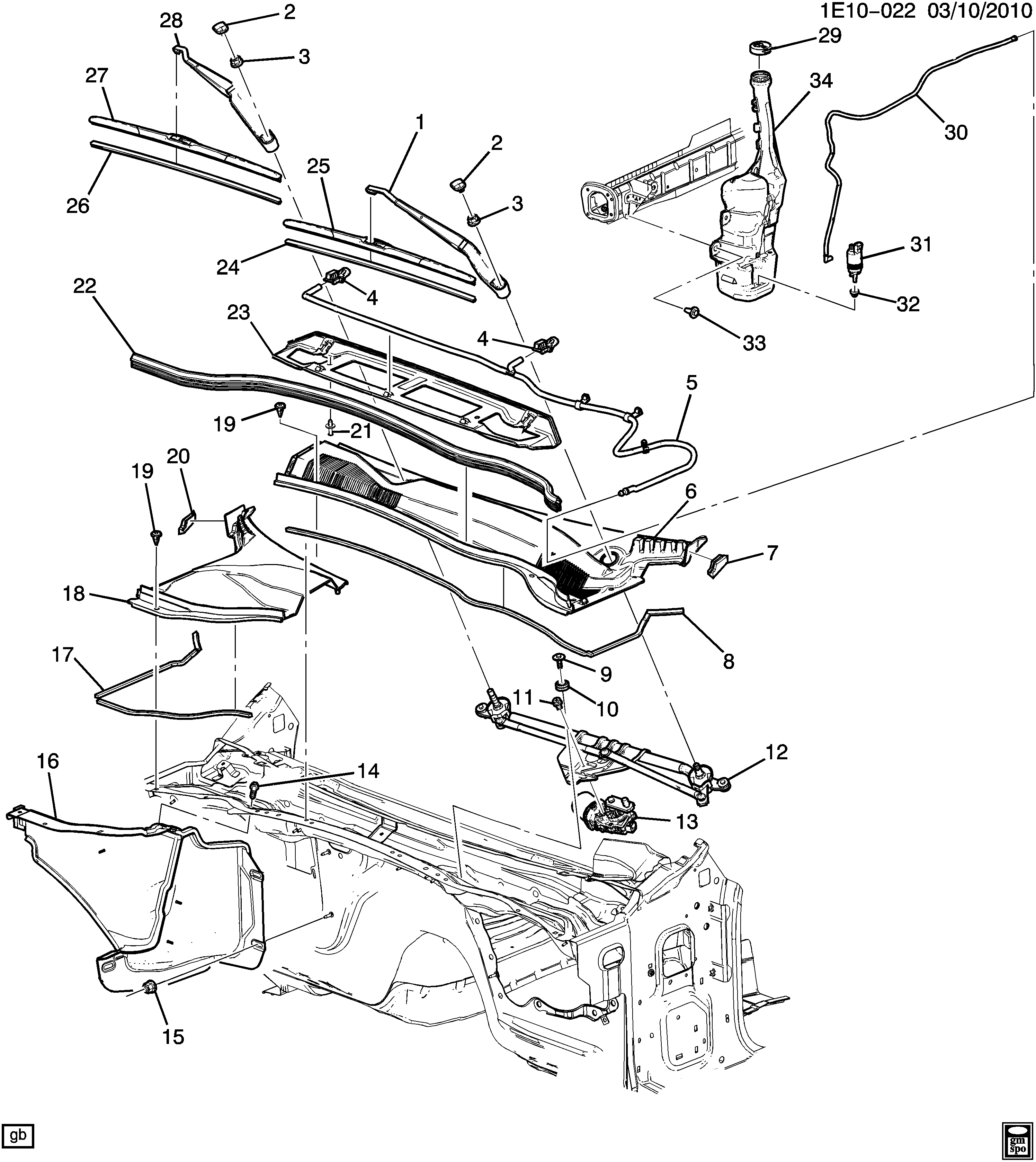 General Motors 92212324 - Balai d'essuie-glace cwaw.fr