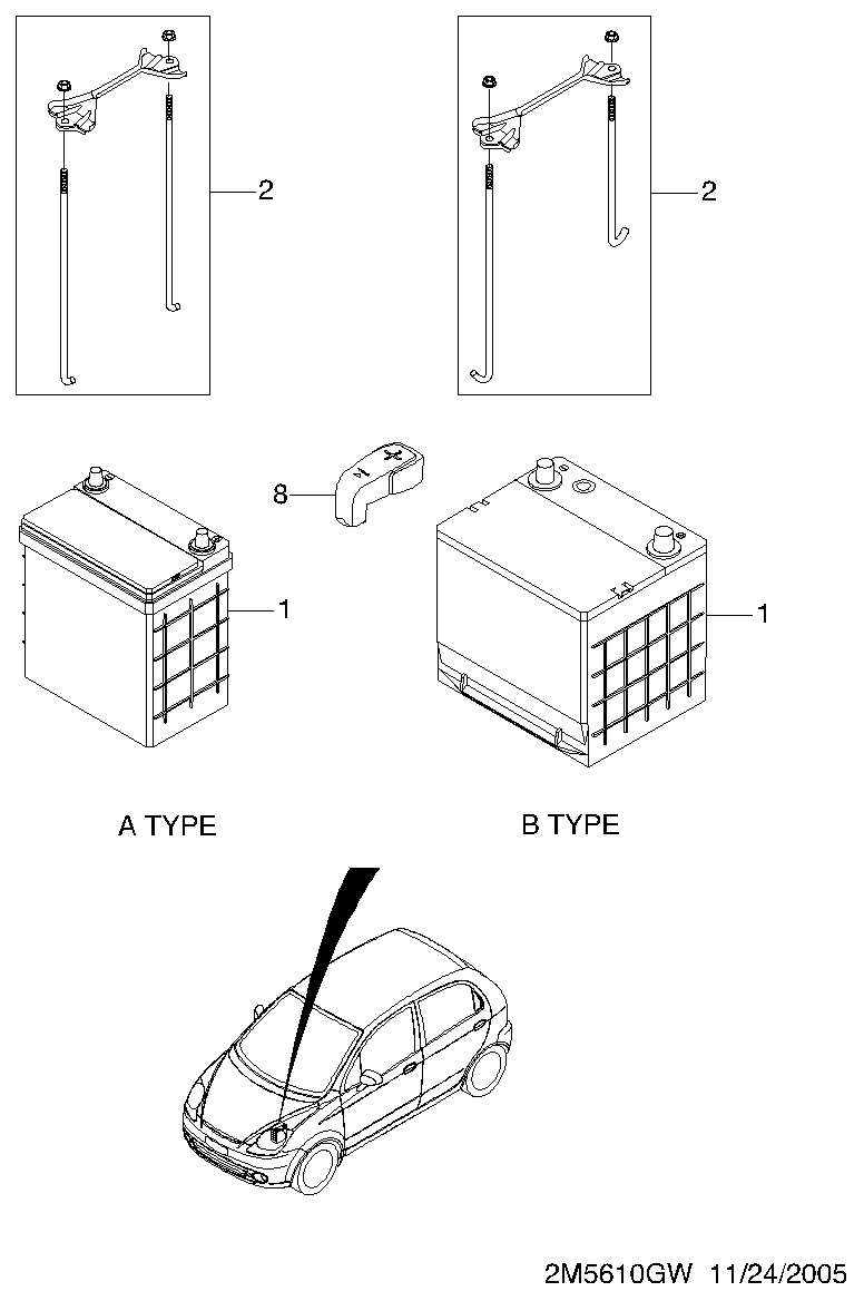 Chevrolet 96397062 - Batterie de démarrage cwaw.fr