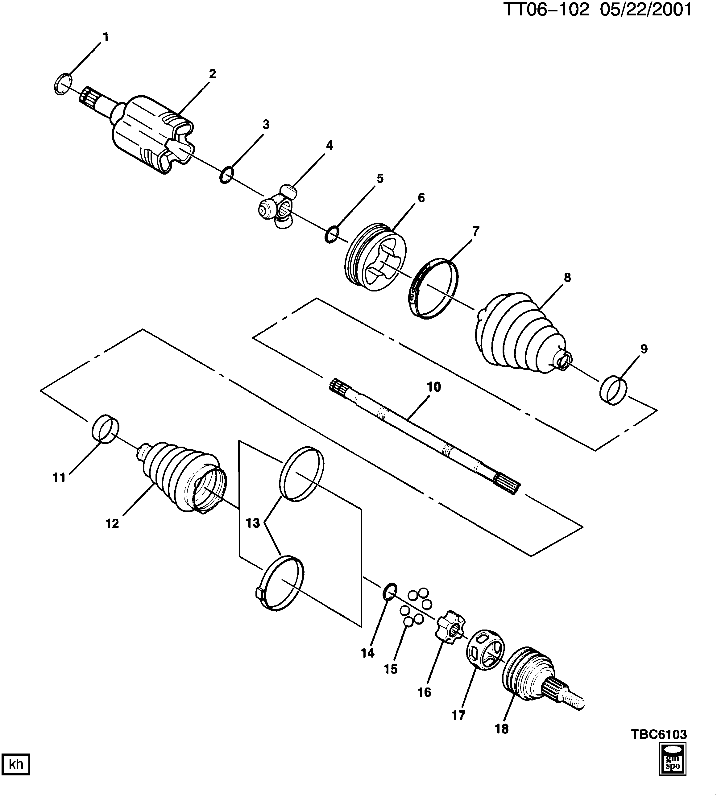 General Motors 26059671 - Joint-soufflet, arbre de commande cwaw.fr