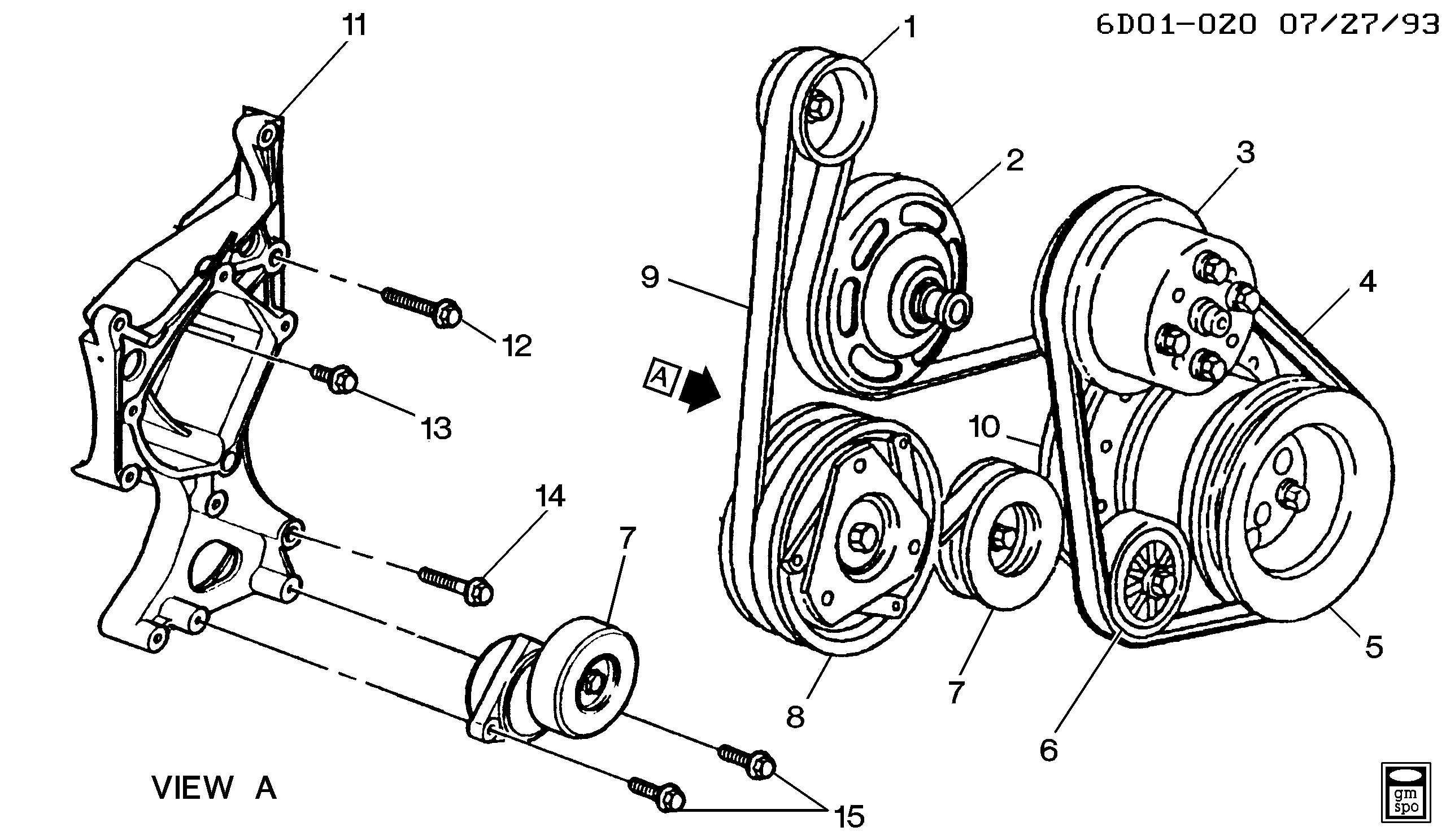 Chevrolet 19244956 - BELT,GEN & A/C CMPR & P/S PUMP cwaw.fr