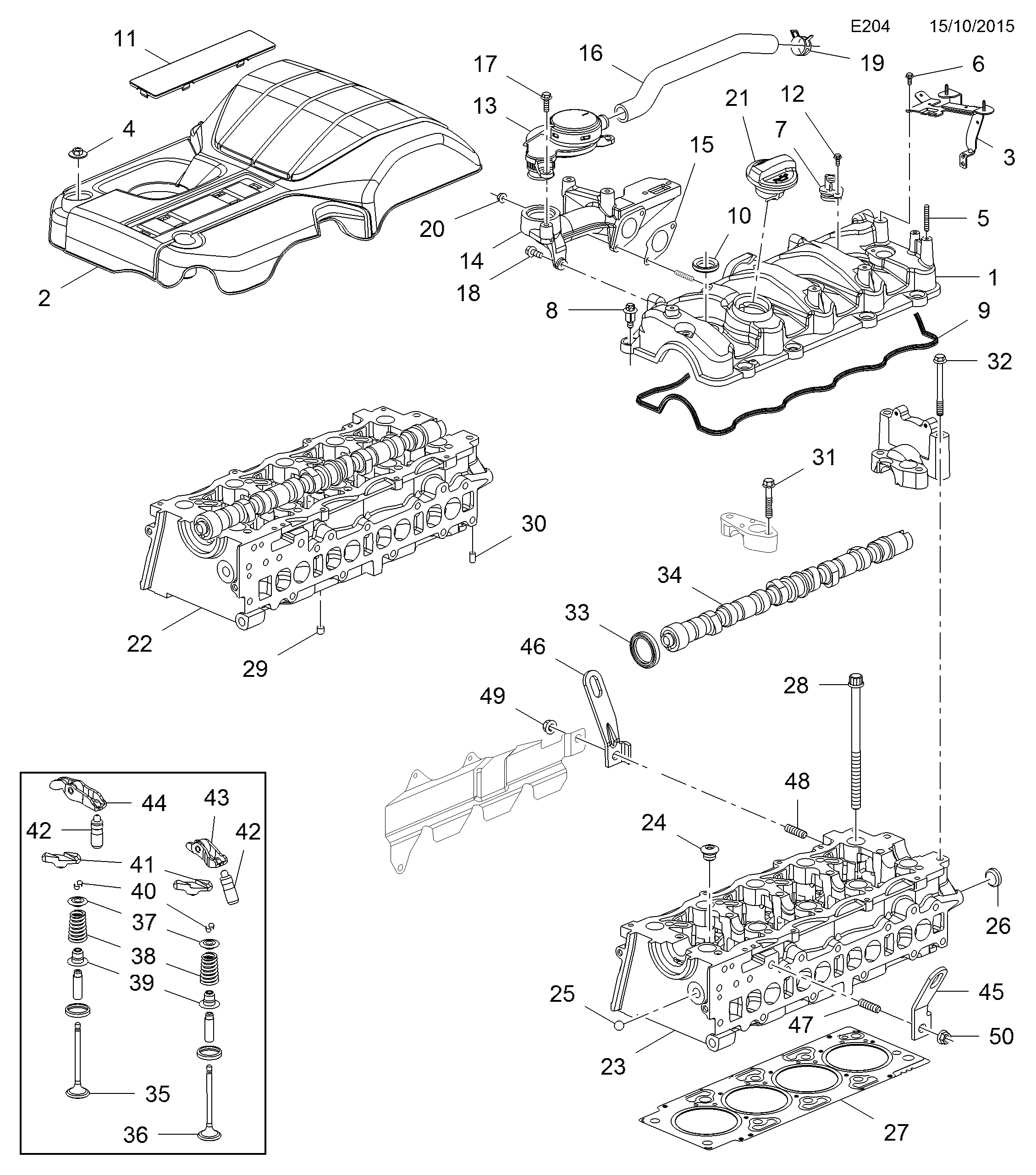 Opel 48 05 326 - Bague d'étanchéité, arbre à cames cwaw.fr