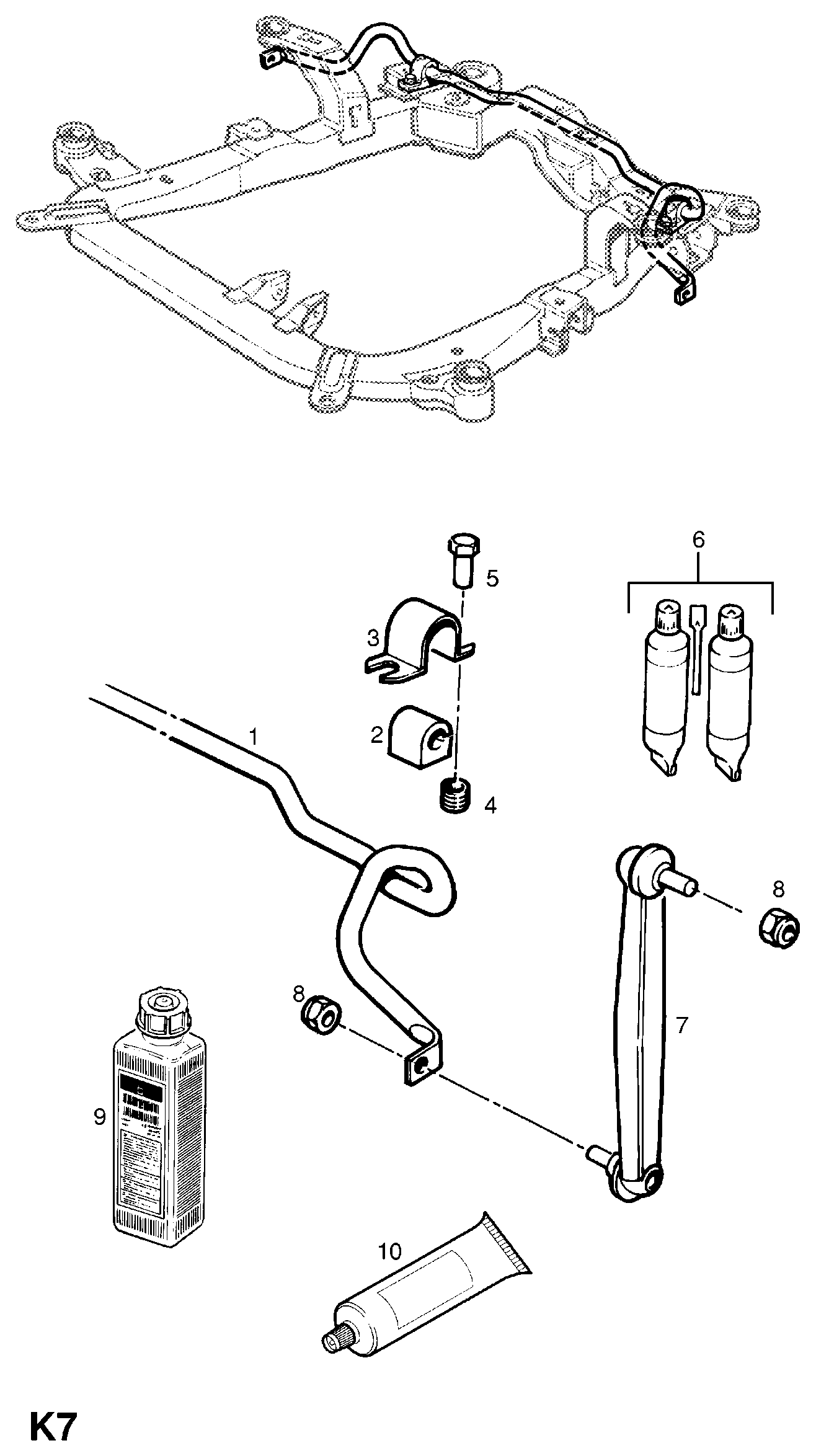 Opel 3 50 611 - Entretoise / tige, stabilisateur cwaw.fr