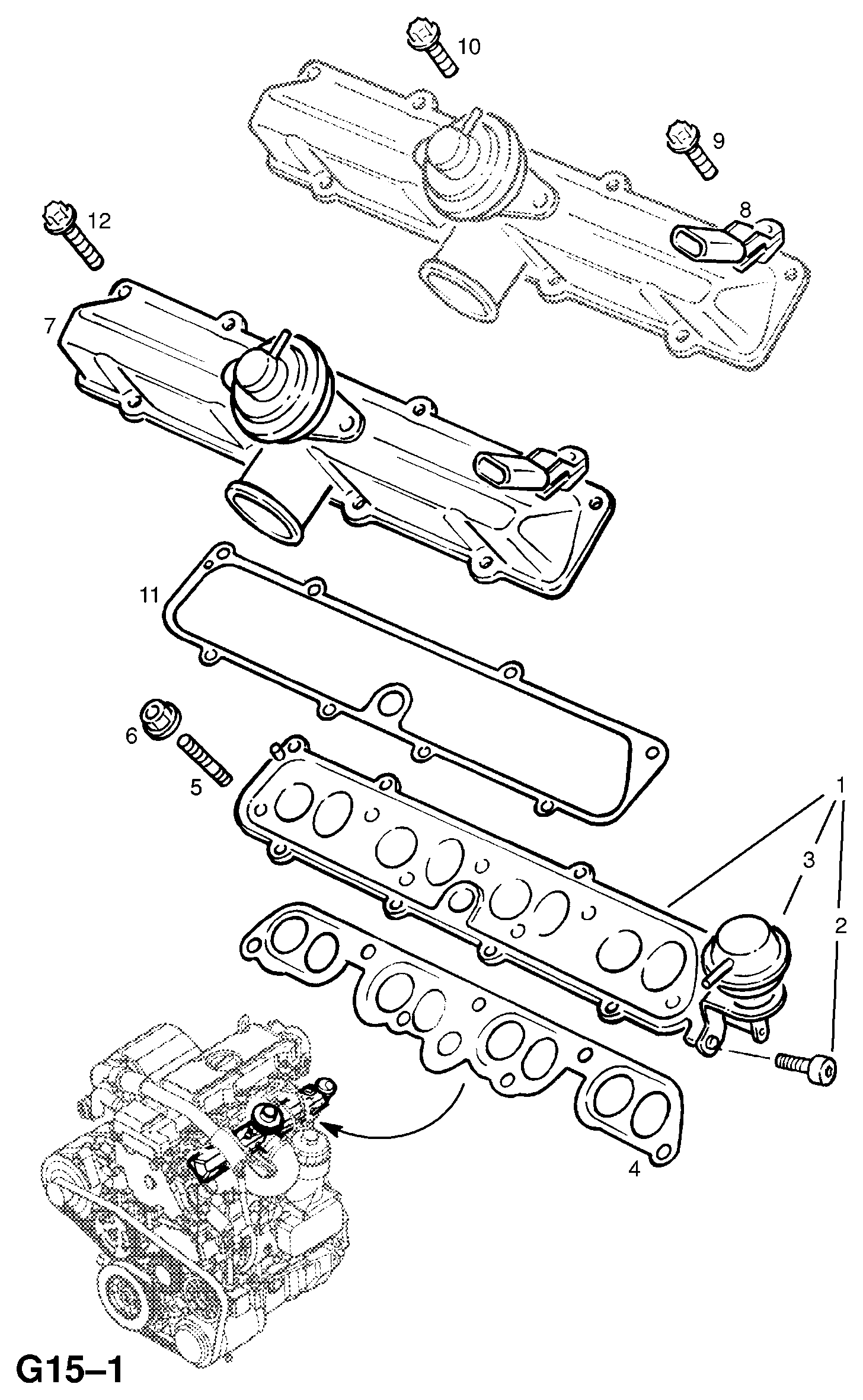 Opel 58 50 638 - Joint d'étanchéité, collecteur d'admission cwaw.fr