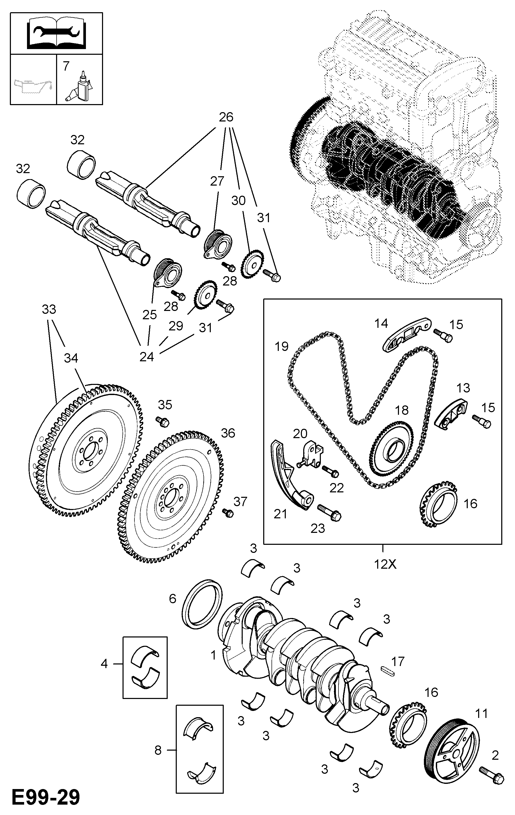 Opel 636 258 - Chaîne de distribution cwaw.fr