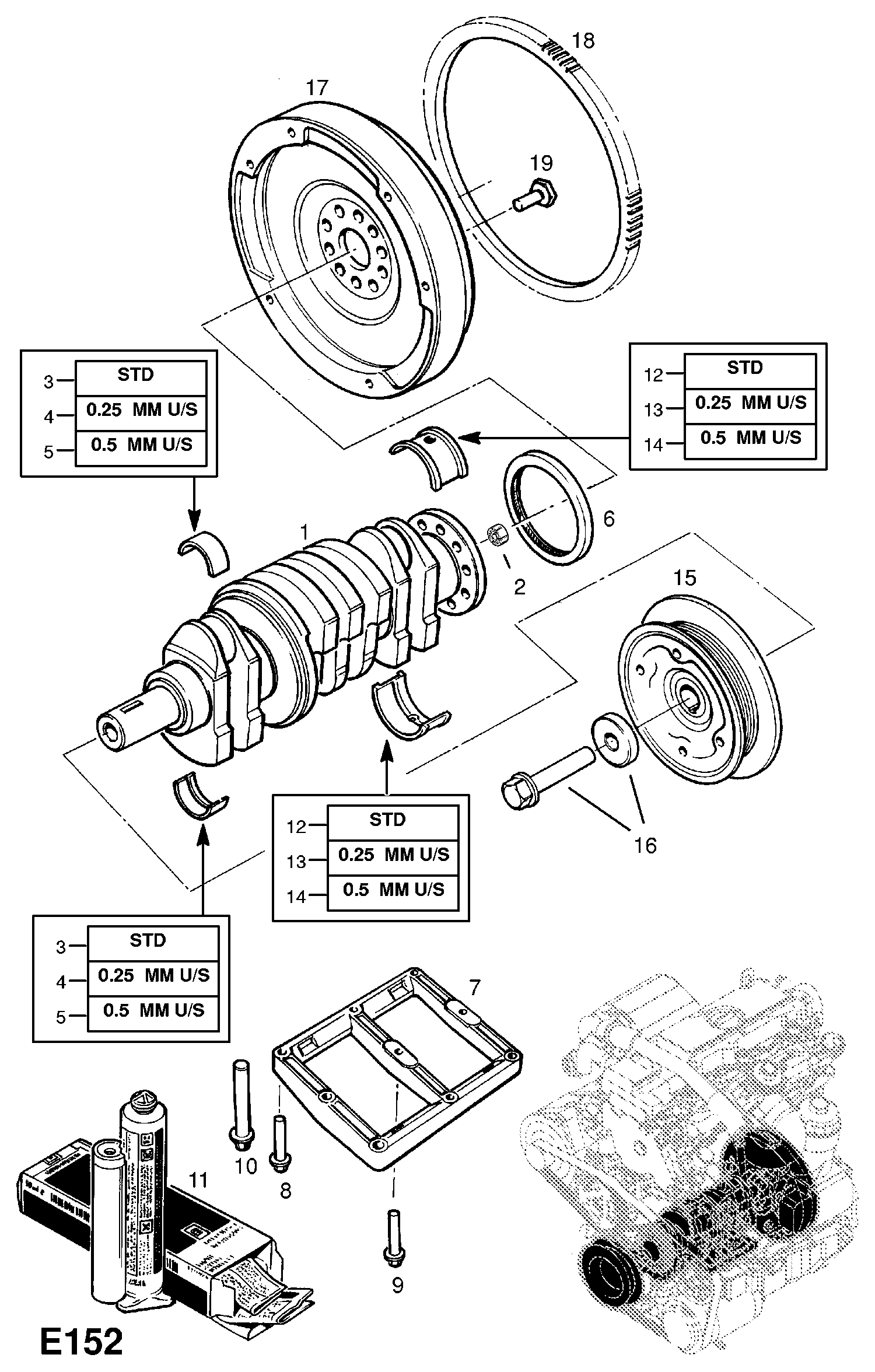 Opel 776362 - Bague d'étanchéité, vilebrequin cwaw.fr