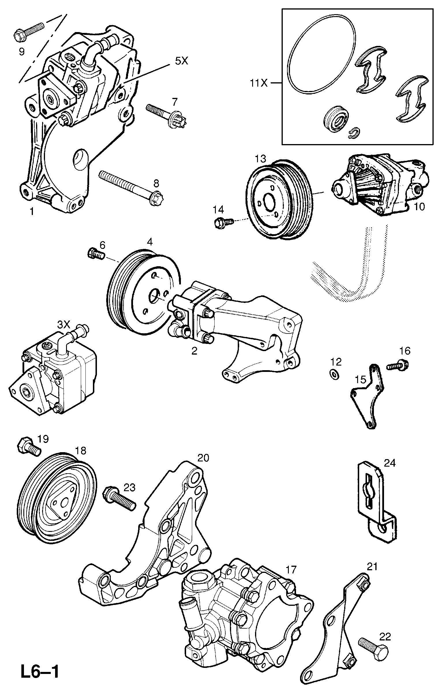 BRAKE PARTS INC. 951910 - SUPPORT, POWER STEERING PUMP (NLS.- NO REPLACEMENT PART) cwaw.fr