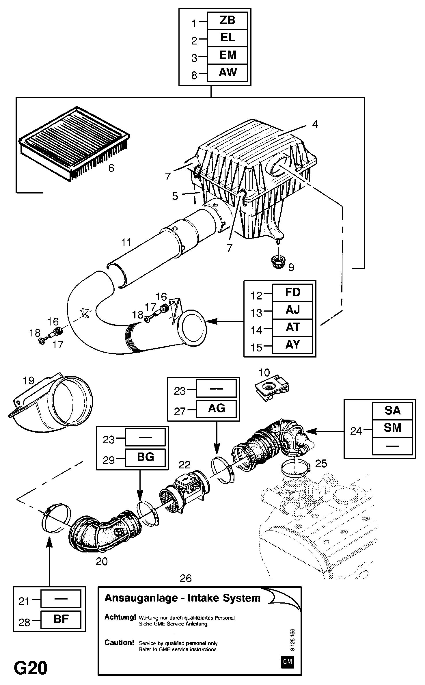 Opel 835607 - Filtre à air cwaw.fr