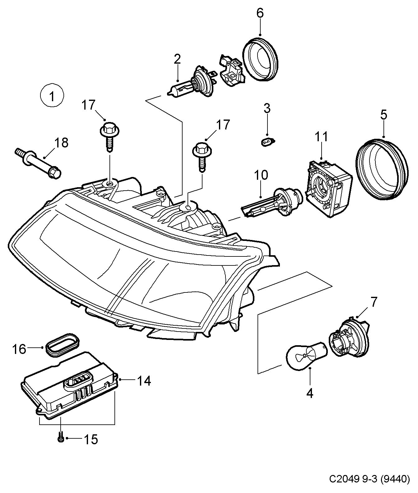 Chevrolet 12790587 - Boîte d'allumage, lampe à décharge) cwaw.fr