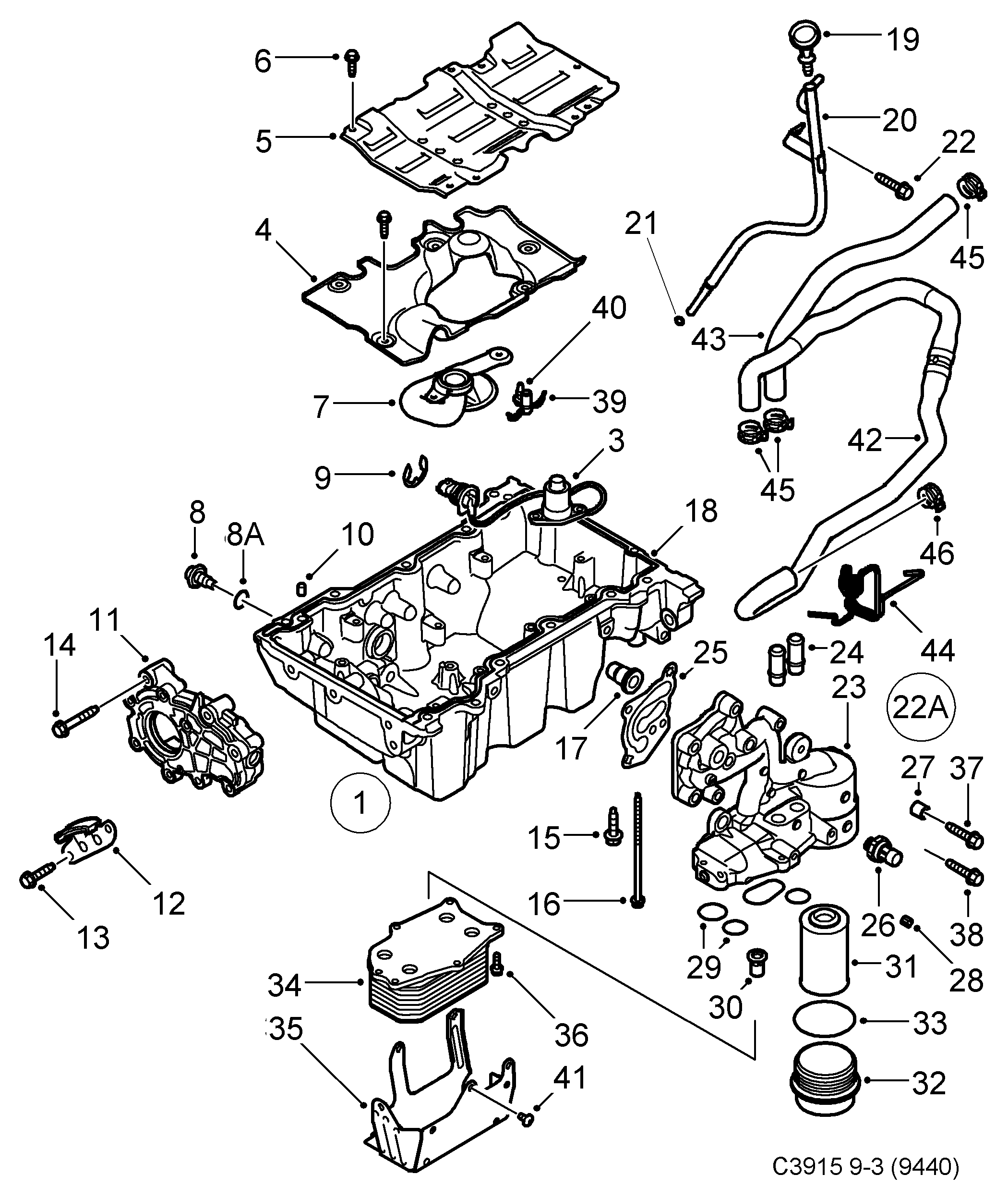 Cadillac 93186310 - Filtre à huile cwaw.fr