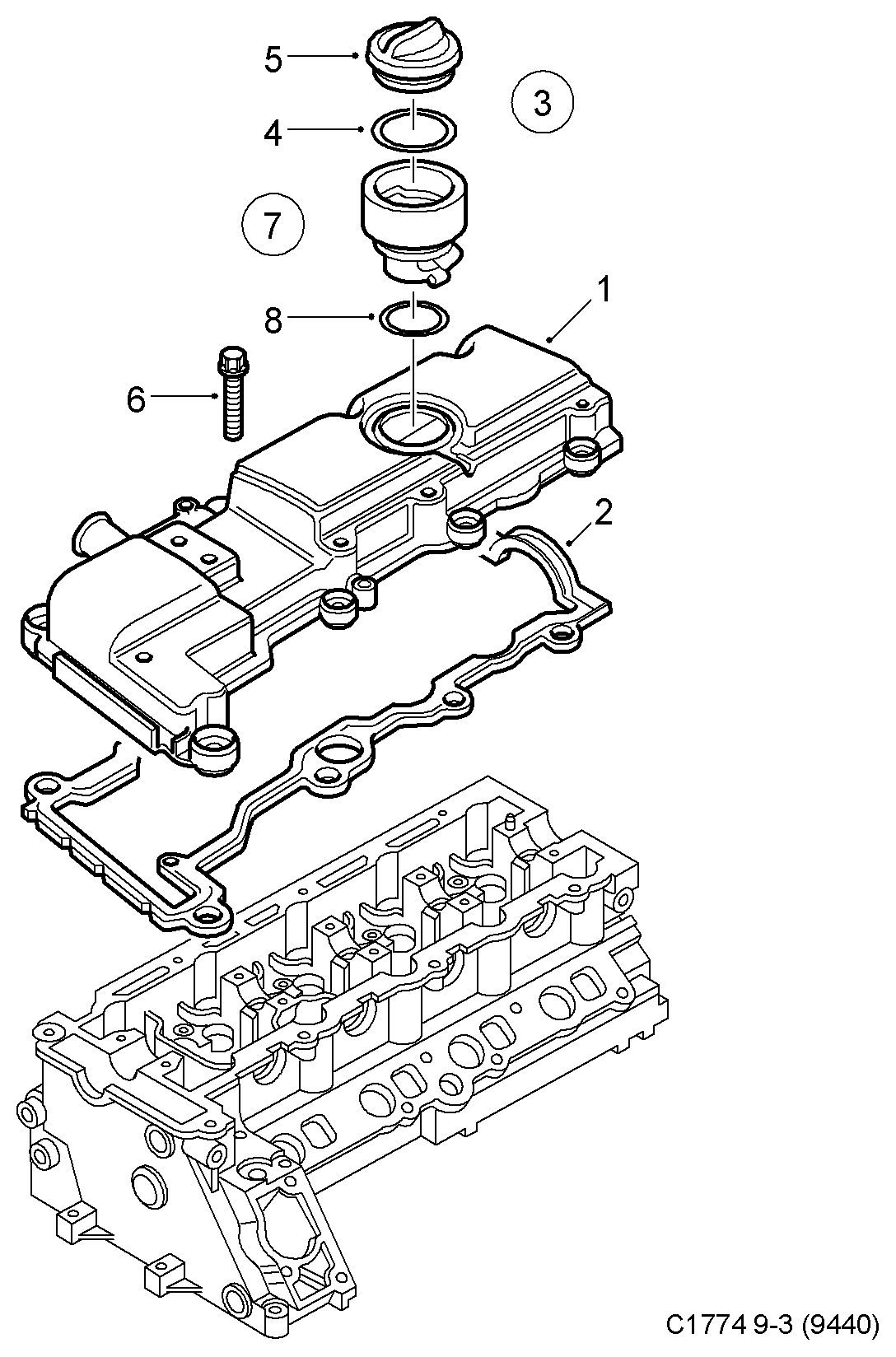 Opel 90 571 911 - Joint de cache culbuteurs cwaw.fr