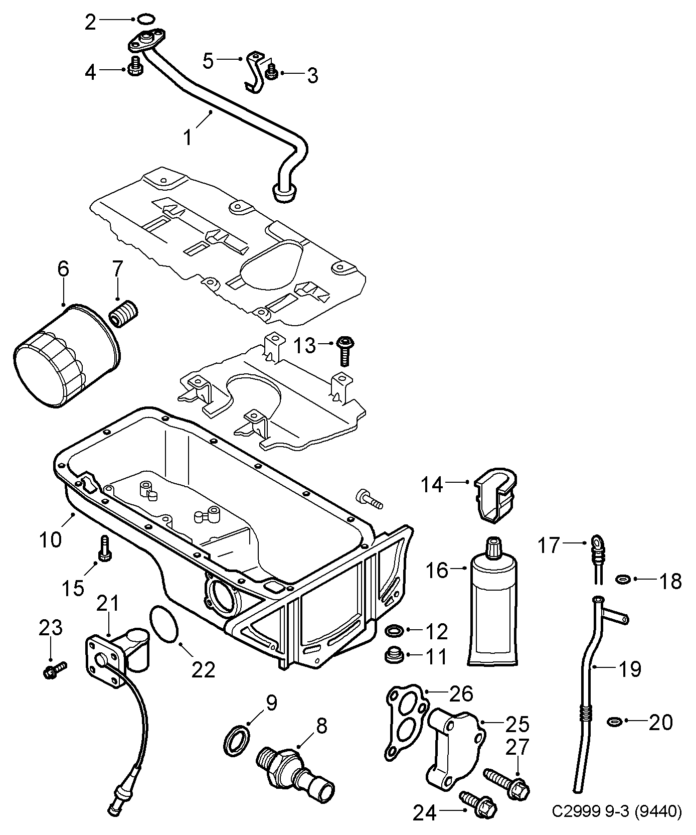 Chevrolet 93185475 - Filtre à huile cwaw.fr