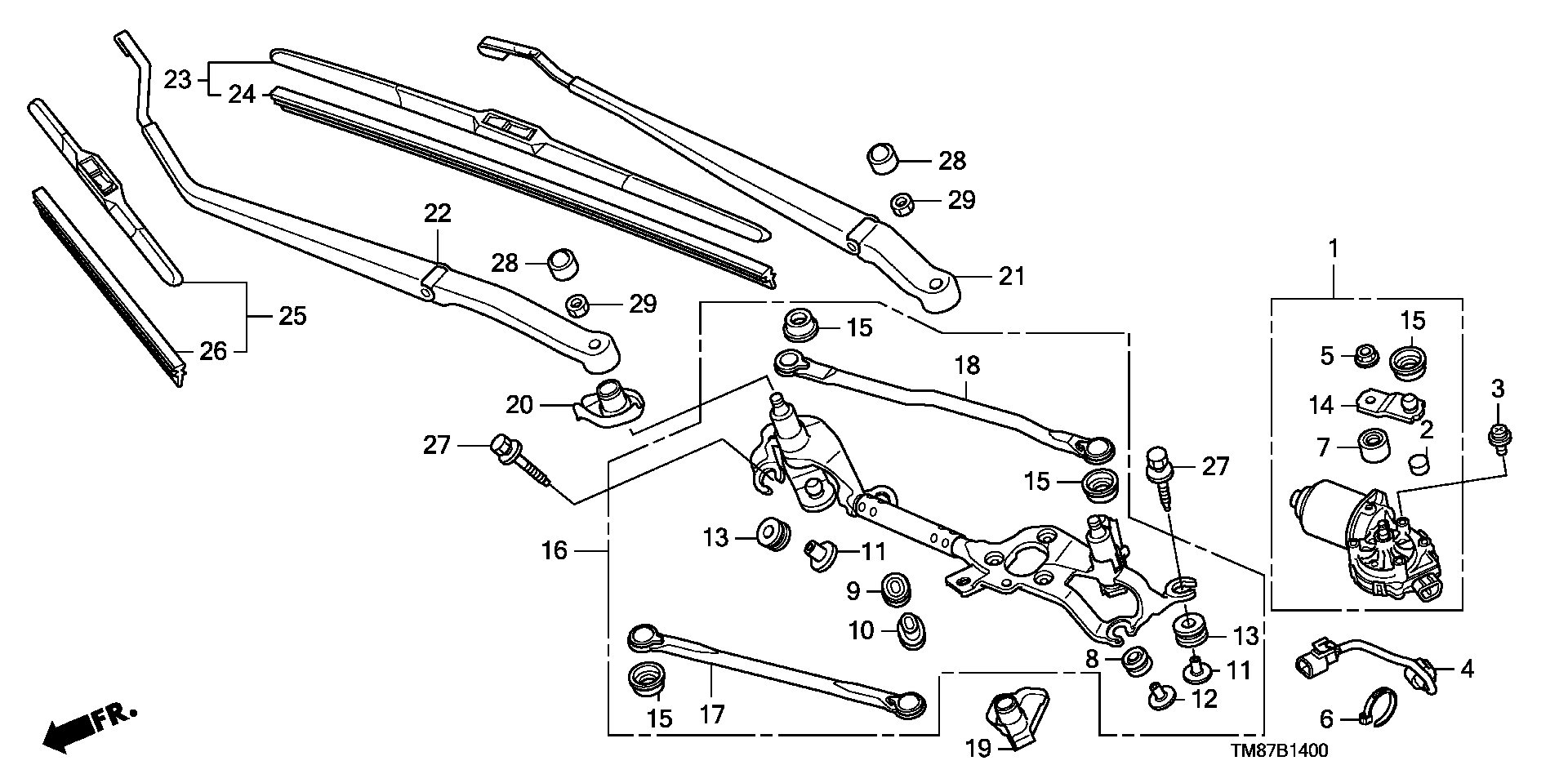 Honda 76622-SMA-004 - Balai d'essuie-glace cwaw.fr